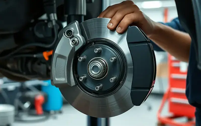 ブレーキパッド交換作業