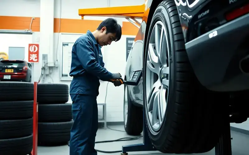 タイヤ交換作業